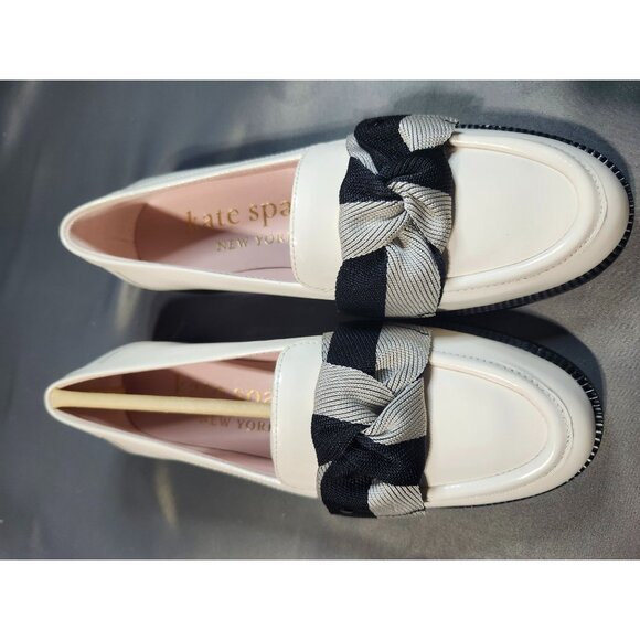 women's kate spade Leandra Loafers - size 5 - Cream/ Black Multi - Picture 7 of 11